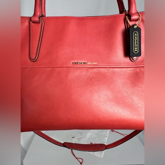 NWT Coach Borough Soft In Nappa 32291 Leather Satchel Rare With Dust Bag - Picture 2 of 16